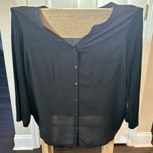 NWOT Limited Black Blouse - XL